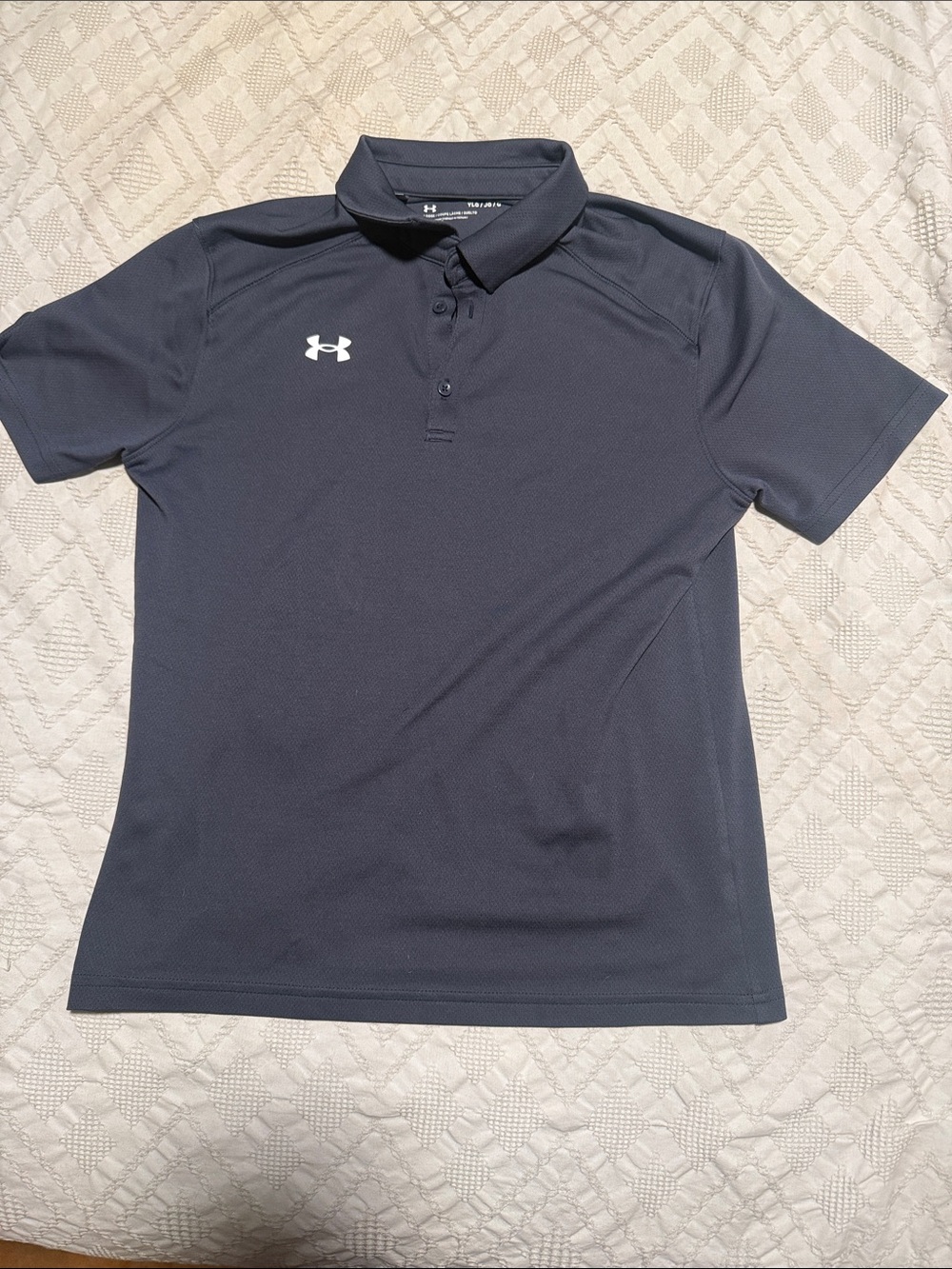 Under Armour kids charcoal Polo Performance Shirt